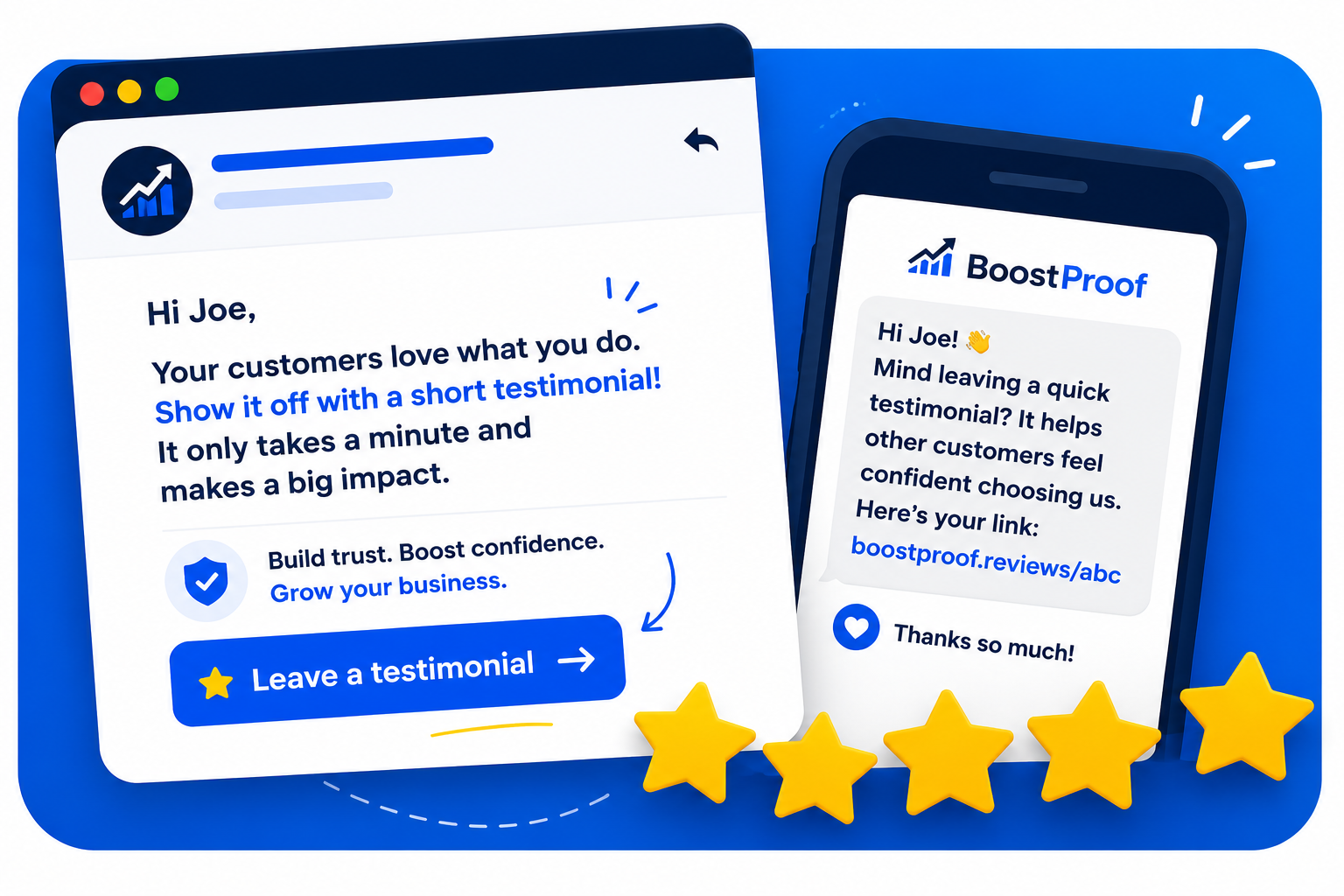BoostProof dashboard